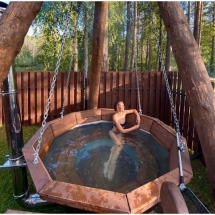 Сибирский банный чан "Илья Муромец" на бревнах 2250 мм Сибирский банный чан "Илья Муромец" на бревнах 2250 мм