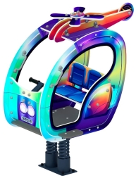 Вертолетик - Качалка на пружине (Хамелеон) - ИО 23.03.04-02, фото 1