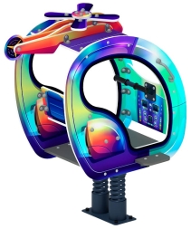 Вертолетик - Качалка на пружине (Хамелеон) - ИО 23.03.04-02, фото 3