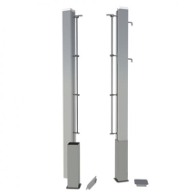 Стойки для большого тенниса алюминиевые стационарные 80х80мм Стойки для большого тенниса алюминиевые стационарные 80х80мм