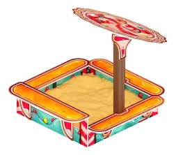 Песочница с навесом Ромашка (Пряничный домик) - ИО 5.01.16-03, фото 4