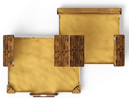 Песочный дворик двойной большой с навесом Домик (Коричневый) - ИО 6.01.03-02 , фото 5