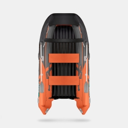 GLADIATOR E 420 X Expedition Оранжево-темносерый моторная лодка ПВХ, фото 5