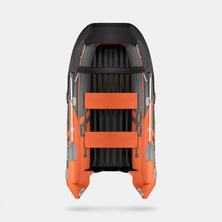 GLADIATOR E 420 X Expedition Оранжево-темносерый моторная лодка ПВХ, фото 5