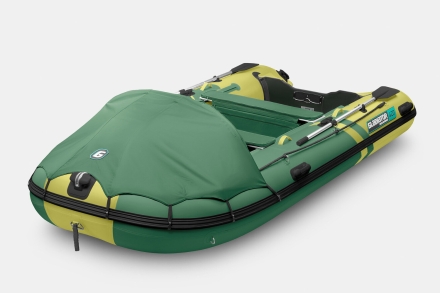 Gladiator C 420 AL ACTIVE Зелено-оливковый моторная лодка ПВХ Алюминиевый пайол, фото 1
