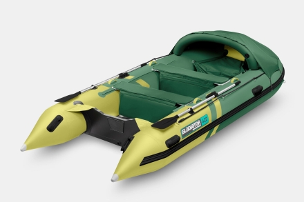 Gladiator C 420 AL ACTIVE Зелено-оливковый моторная лодка ПВХ Алюминиевый пайол, фото 2