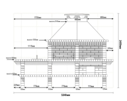 Печь Аристократ 730 Прямоугольный кирпич красный , фото 8