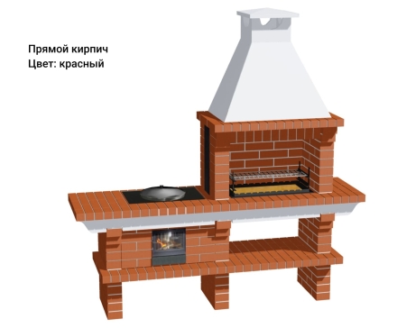 Печь Аристократ 714 Радиальный кирпич красный, фото 9