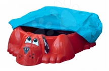 Песочница-бассейн PalPlay 431 Собачка с покрытием красный