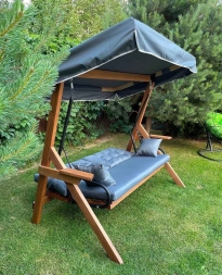 Качели LYON трехместные из лиственницы, фото 4