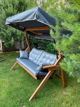 Качели LYON трехместные из лиственницы Качели LYON трехместные из лиственницы