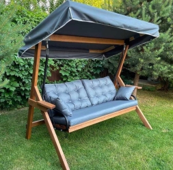 Качели LYON трехместные из лиственницы, фото 2