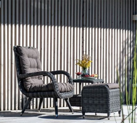 Толедо лаунж-зона из искусственного ротанга, цвет графит, фото 2