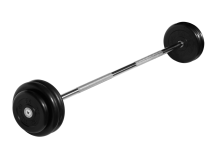 Штанга неразборная "Barbell" с чёрными дисками d 25 мм, 30 кг Штанга неразборная "Barbell" с чёрными дисками d 25 мм, 30 кг