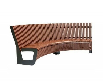 Скамейка стальная полукруглая TORUDA 062 2,92 м, фото 1