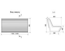 Скамейка TORUDA 1 - 2 м