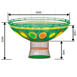 Вязаный лабиринт "Дерево" 5x3.2 м, фото 2 Вязаный лабиринт "Дерево" 5x3.2 м, фото 2