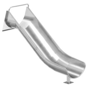 Горка открытая высотой 1040 мм с закруглённым скатом диаметром 670 мм, устанавливается в бетонное основание, фото 1