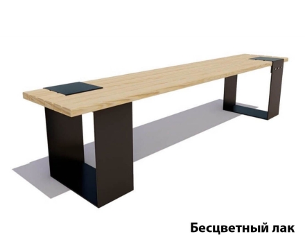 Парковая скамейка Цюрих, Лиственница 2 м, фото 2