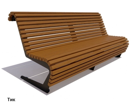 Скамейка уличная Стрит, Сосна 0,6 м, фото 5