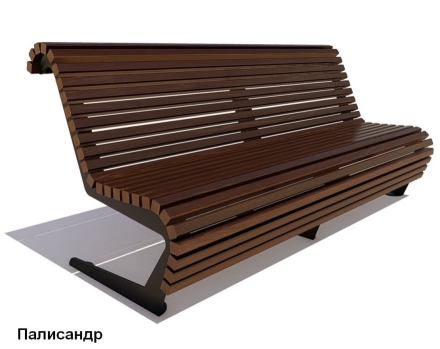 Скамейка уличная Стрит, Сосна 0,6 м, фото 2