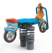 Качели на пружине «Мотоцикл», паттерн "Фантазия" КЧ055.00.02 Качели на пружине «Мотоцикл», паттерн "Фантазия" КЧ055.00.02