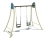 Качели Якорь бежевый для детской площадки