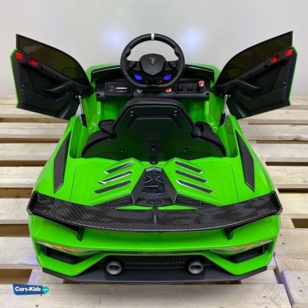 Электромобиль Lamborghini Aventador SVJ A333MP зеленый, фото 3