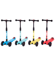 Самокат 3-колесный Stark 3D, 135/90 мм, желтый Самокат 3-колесный Stark 3D, 135/90 мм, желтый