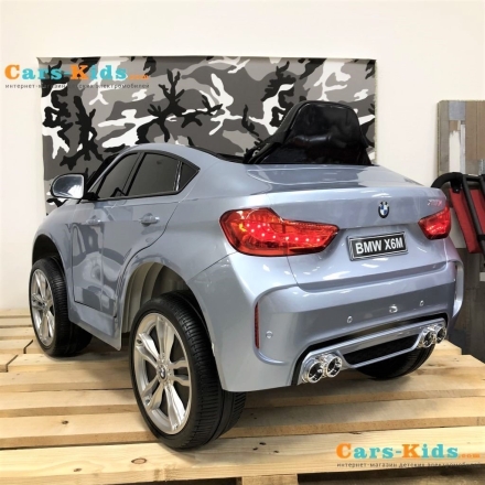 Электромобиль BMW X6M Mini JJ2199 серебристый, фото 5