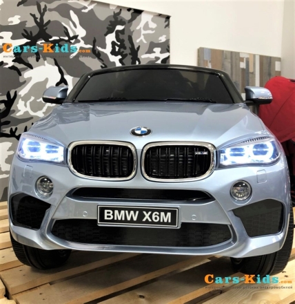 Электромобиль BMW X6M Mini JJ2199 серебристый, фото 4