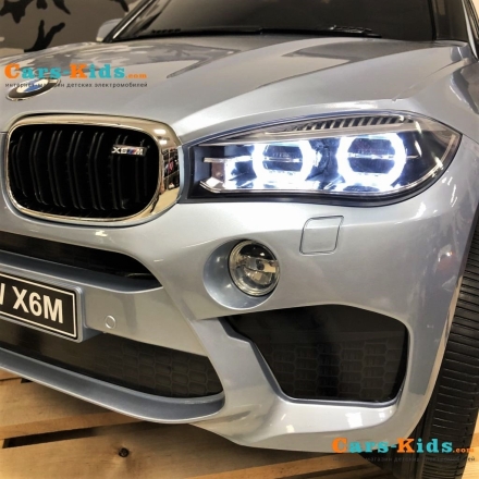 Электромобиль BMW X6M Mini JJ2199 серебристый, фото 3