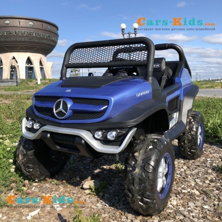 Электромобиль Mercedes-Benz Unimog Concept P555BP 4WD синий, фото 2