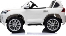 Детский электромобиль Lexus LX570 4WD MP4 - DK-LX570-WHITE-MP4