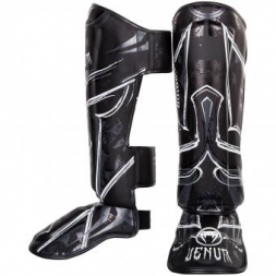 Щитки Venum Gladiator - Black/White, фото 2