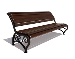 Скамейка садовая Брянск лиственница 0,6 м, фото 1 Скамейка садовая Брянск лиственница 0,6 м, фото 1