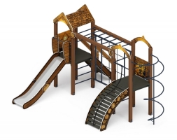 Детская игровая площадка Рада Эко ДИК 2.01.2.07-02 H=1200, фото 1 Детская игровая площадка Рада Эко ДИК 2.01.2.07-02 H=1200, фото 1