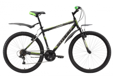 Велосипед Stark&#039;17 Respect 26.1 V черно-зеленый 18&quot;, фото 1