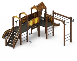 Детская игровая площадка Рада Эко ДИК 2.01.2.08-02 H=1200, фото 2