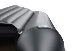 YACHTMAN-360 НДНД (Яхтман) серый-черный (лодка ПВХ нднд под мотор с усилением), фото 3