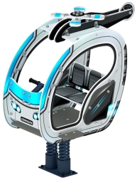 Вертолетик - Качалка на пружине (Техно) - ИО 23.03.04-03, фото 1