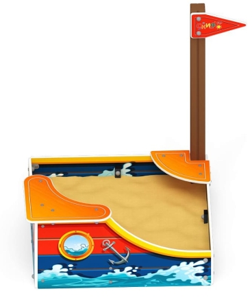 Песочница средняя Кораблик (Морской стиль) - ИО 5.03.01-01, фото 1