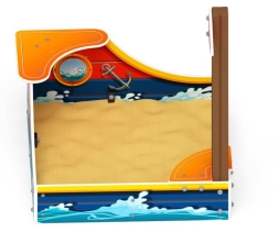 Песочница средняя Кораблик (Морской стиль) - ИО 5.03.01-01, фото 2