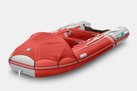 Gladiator E 450 PRO AIR красно-белый моторная лодка ПВХ, фото 5