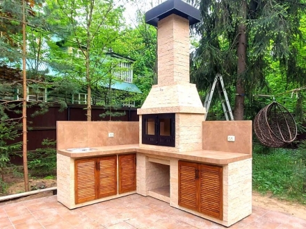 Мангал с двумя шкафами Атлант, фото 1