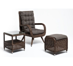 Зона 3 Толедо лаунж-зона из искусственного ротанга, цвет коричневый, фото 2