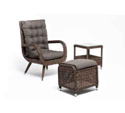 Зона 3 Толедо лаунж-зона из искусственного ротанга, цвет коричневый, фото 4