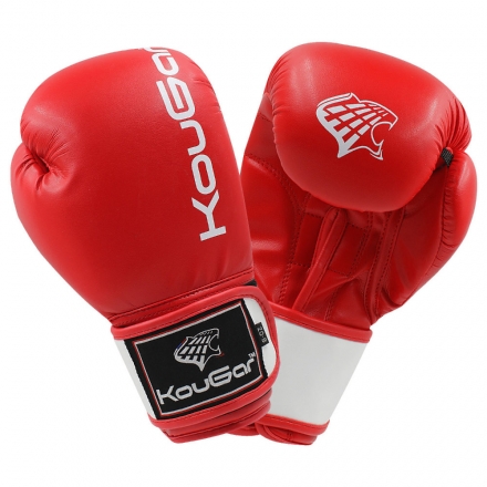 Перчатки боксерские KouGar KO200-12, 12oz, красный, фото 1