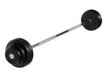 Штанга неразборная "Barbell" с чёрными дисками d 25 мм, 32,5 кг Штанга неразборная "Barbell" с чёрными дисками d 25 мм, 32,5 кг