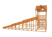 Зимняя деревянная горка "Snow Fox 10 м" МАКСИ